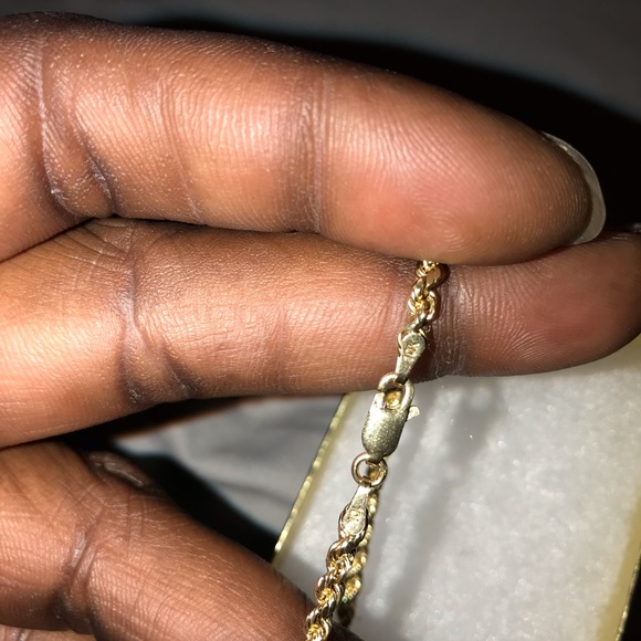 14k gold diamond moneybag pendent...10k gold chain - Picture 4 of 4